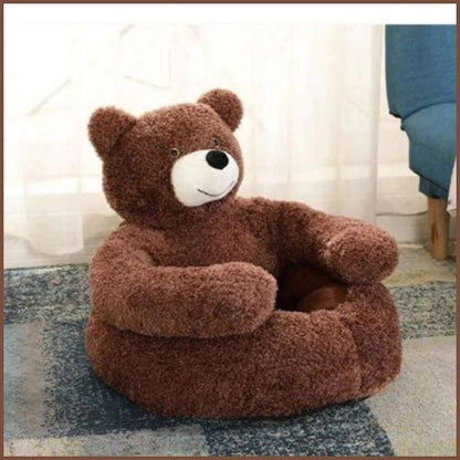 coussin-pour-chien-en-forme-d-ours-marron