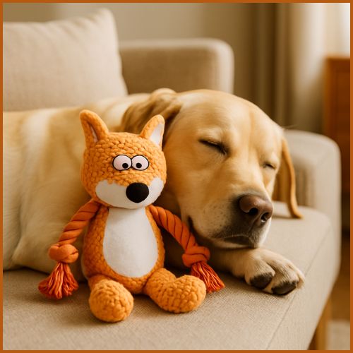 doudou-pour-chien_avec-corde-à-mâcher-marron