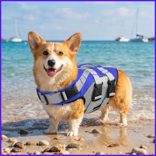Gilet de sauvetage chien anti-noyade haute visibilité | Doggy™