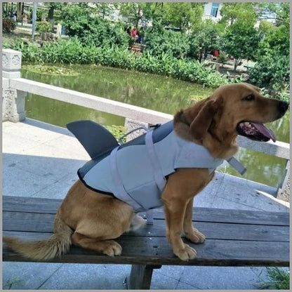 gilet-de-sauvetage-pour-chien-aquatique-sirène-et-requin-gris