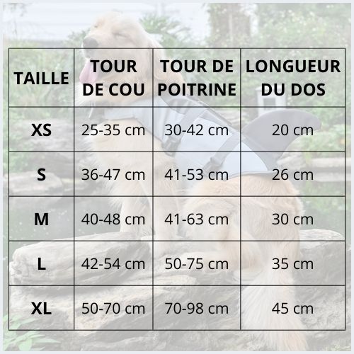 gilet-de-sauvetage-pour-chien- aquatique-sirène-et-requin-taille