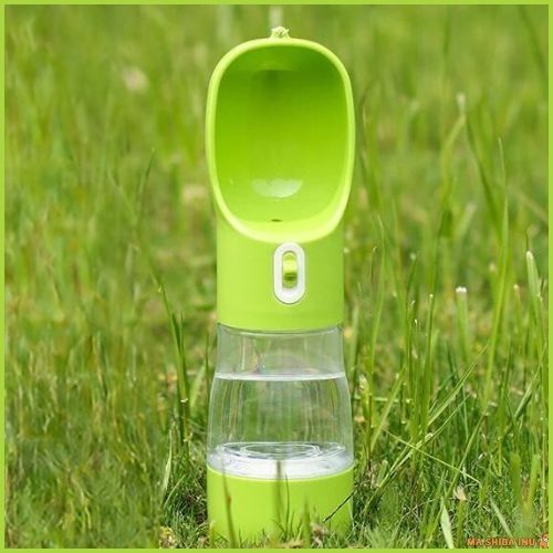 gourde-pour-chien-2 en-1-eau-et-croquettes-vert