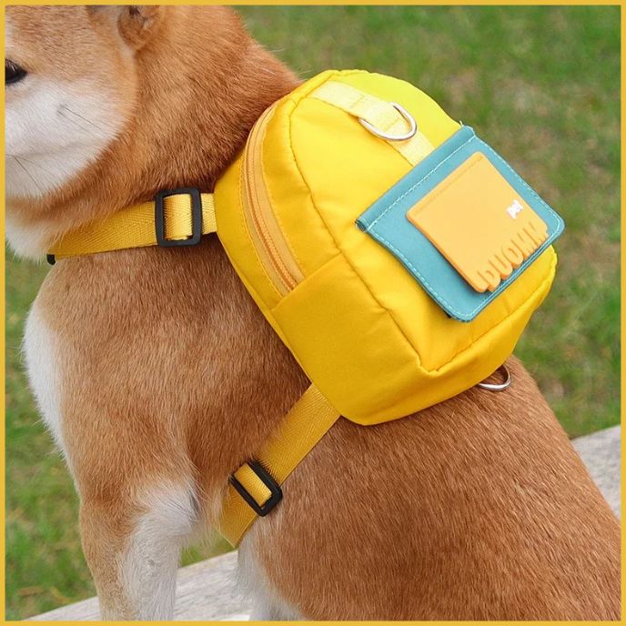 Harnais-chien_ avec-sac-à-dos-pour-petit-et-moyen-jaune-shiba-inu
