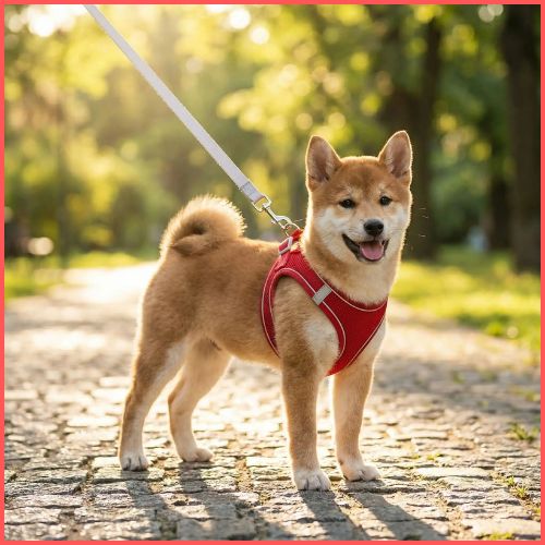 harnais-petit-chien-et-chiot-léger-et-respirant-rouge