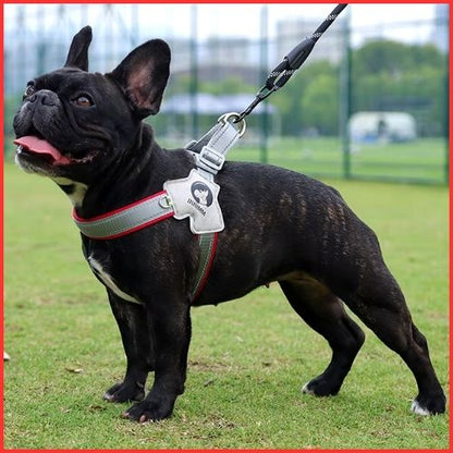 harnais-pour-chien-rouge-bouledogue