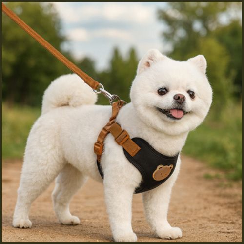 Harnais-pour-petit-chien_ergonomique-peau-sensible-noir