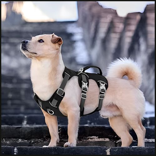 harnais_chien_triple-attache-sécurisé-noir