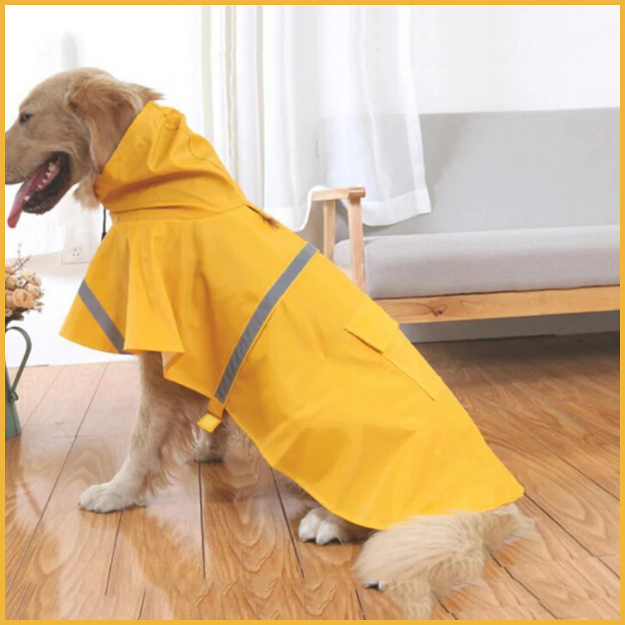 impermeable-pour-chien-grande-taille-jaune