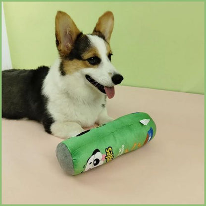jouet-chien_en-peluche-à-mâcher-avec-couinement-pour-chiot-vert
