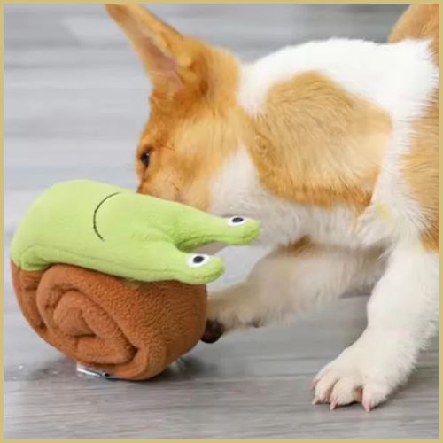 jouet-chien_en-peluche-de-fouille-escargot