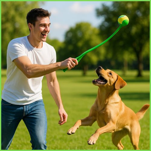 lanceur-de-balle_pour_chien_à-la-main-vert