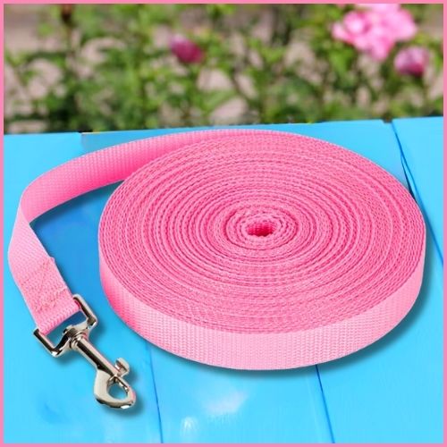 longe-pour-chien-50-m-rose
