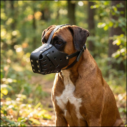 Muselière en cuir pour malinois | Victor