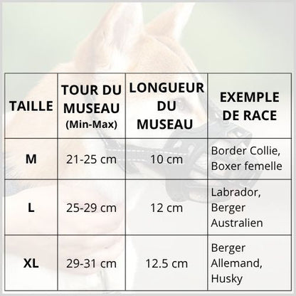 Muselière-pour-chien-grade-taille-en-silicone