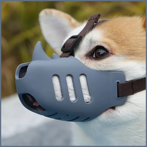 museliere-pour-chien_en-silicone-réglable-gris