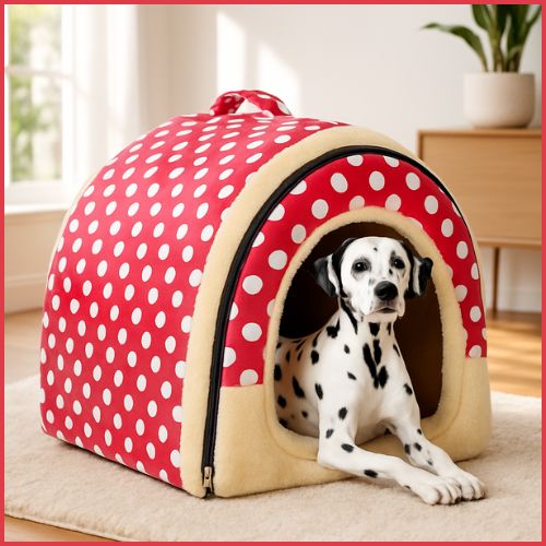 niche-chien_d-intérieur-pliable-rose