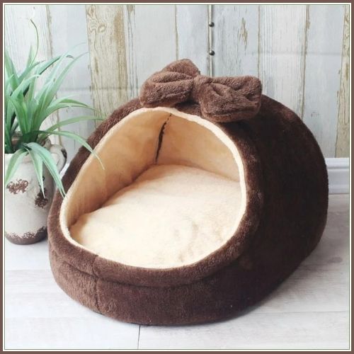 niche-pour-chien-d-intérieur-petite-et-moyenne-taille-beige