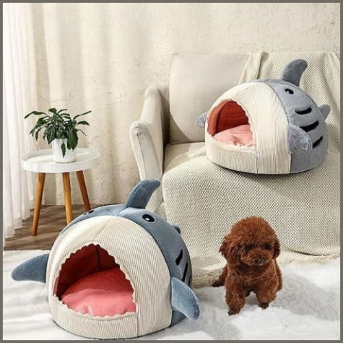 niche-pour-chien-petite-taille-en-forme-de-requin-confortable