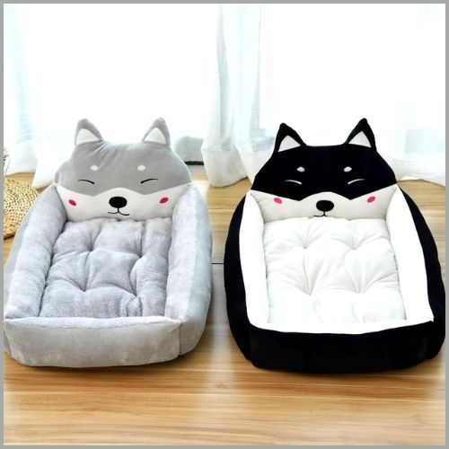 panier-chien_moelleux-et-antidérapant-gris-noir