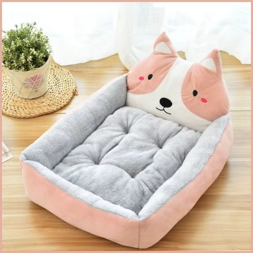 panier-chien_moelleux-et-antidérapant-rose-gris