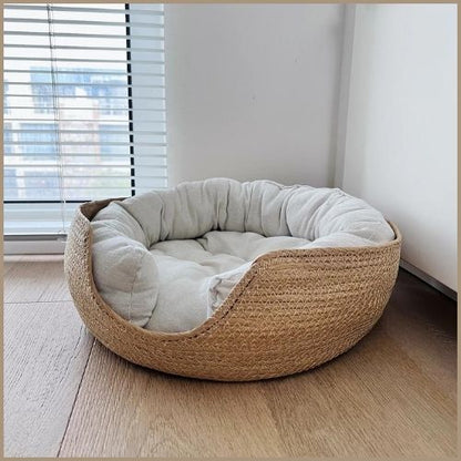 panier-osier-chien-avec-coussin-amovible-et-confortable-beige