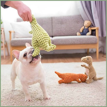 Peluche-pour-chien_anti-ennuie-avec-couineur-vert