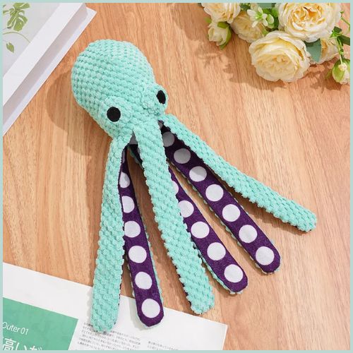 peluche_pour-chien_en-poulpe-à-mâcher-avec-friandise-vert