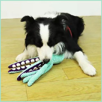 peluche-pour-chien-en-poulpe-à-mâcher-avec-friandise