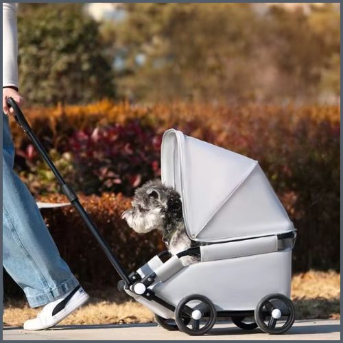 poussette-chien_gris