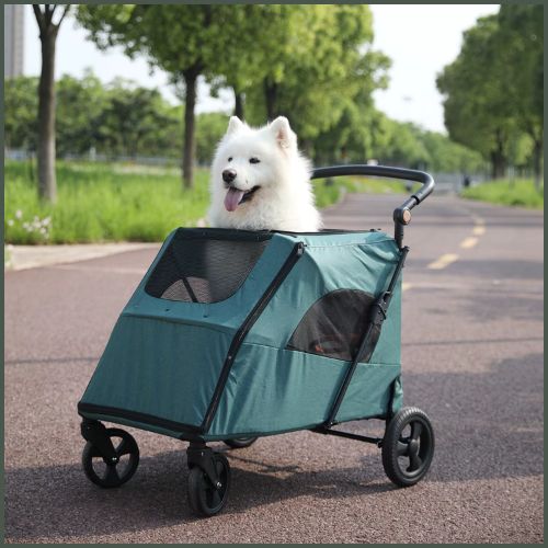 poussette-pour-chien_grande-taille-jusqu-à-50-kg-vert