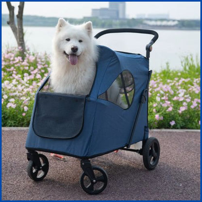 poussette-pour-chien_grande-taille-jusqu-à-50-kg-bleu