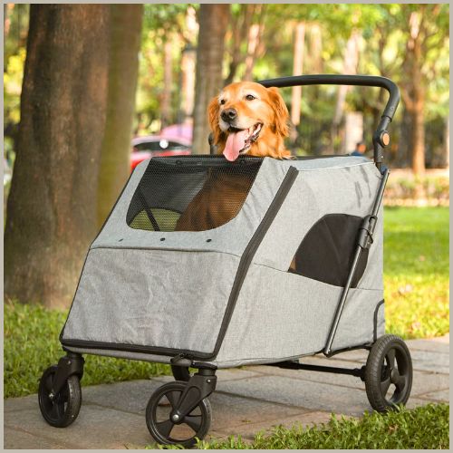poussette-pour-chien_grande-taille-jusqu-à-50-kg-gris