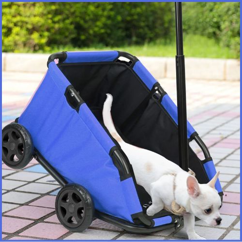 poussette-chien_pour-petite-taille-pliable-et-compacte-bleu