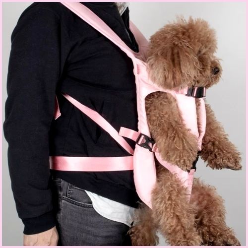 sac-a-dos-chien-double-portage-ventral-dorsal-3-à-10-kg-rose