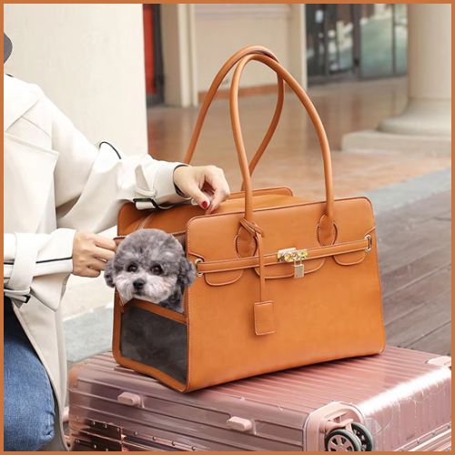sac-transport_chien_élégant-et-confortable-pour-petite-taille-marron