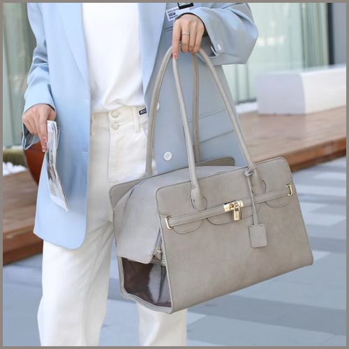 sac-transport-chien_élégant-et-confortable-pour-petite-taille-gris